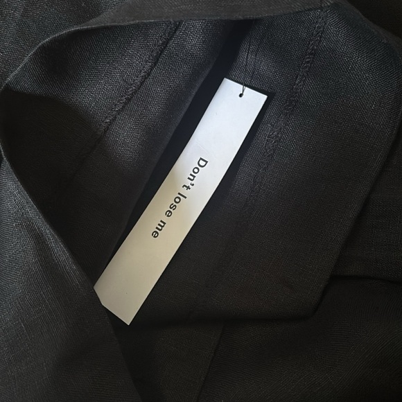 NWT Reformation Ciara Linen Sleeveless Jumpsuit Relaxed Leg Black | size 2 - Picture 8 of 11